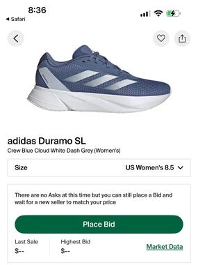 adidas Duramo SL W Navy & White Women's Running Shoes